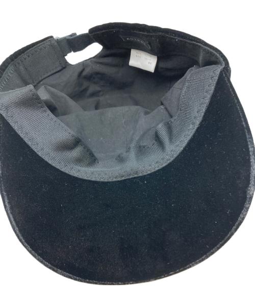 LUDLOW（ラドロー）LUDLOW (ラドロー) Cap (velvet) ブラックの古着・服飾アイテム