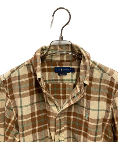 RALPH LAUREN（ラルフローレン）RALPH LAUREN (ラルフローレン) シャツ ベージュ サイズ:Ｍの古着・服飾アイテム