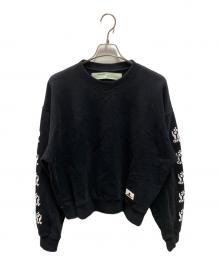 OFFWHITE（オフホワイト）の古着「アームロゴスウェット」｜ブラック