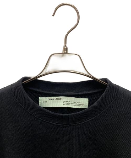 OFFWHITE（オフホワイト）OFFWHITE (オフホワイト) アームロゴスウェット ブラック サイズ:Sの古着・服飾アイテム