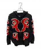 KTZケーティーゼット）の古着「ワッペン ジップパーカー」｜ブラック