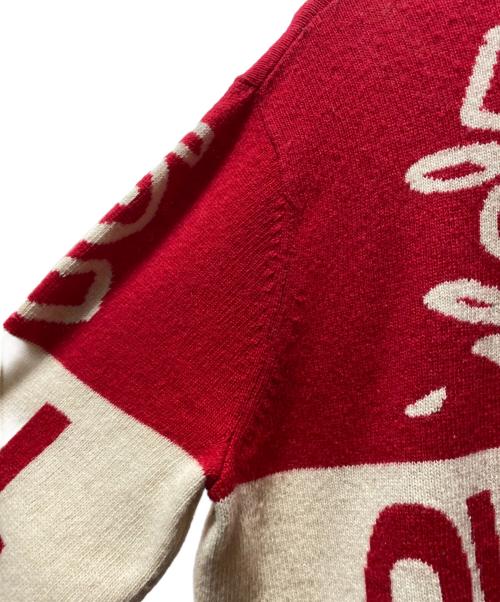 CHARLES JEFFREY LOVERBOY（チャールズ ジェフリー ラバーボーイ）CHARLES JEFFREY LOVERBOY (チャールズ ジェフリー ラバーボーイ) KNIT レッド サイズ:XLの古着・服飾アイテム