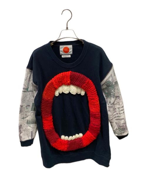 HIRO（ヒロ）HIRO (ヒロ) コモンスリーフスウェット ネイビー サイズ:Ｓの古着・服飾アイテム