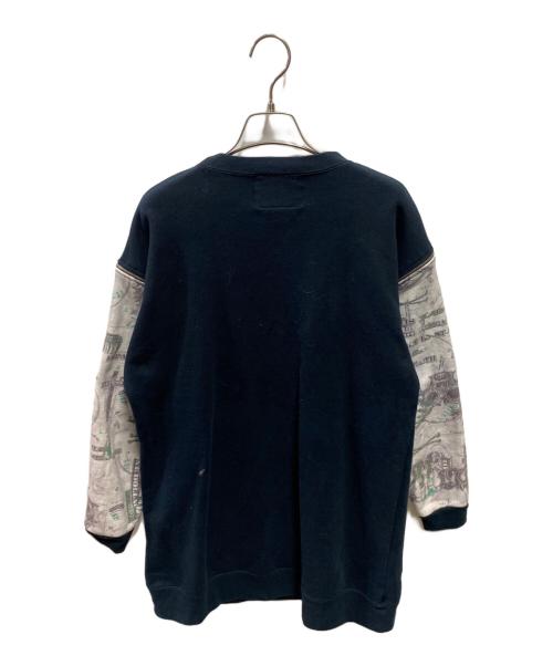 HIRO（ヒロ）HIRO (ヒロ) コモンスリーフスウェット ネイビー サイズ:Ｓの古着・服飾アイテム