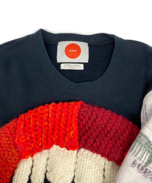 HIRO（ヒロ）HIRO (ヒロ) コモンスリーフスウェット ネイビー サイズ:Ｓの古着・服飾アイテム