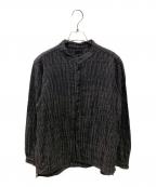 MITTANミッタン）の古着「バンドカラーシャツ」｜ブラック