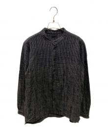 MITTAN（ミッタン）の古着「バンドカラーシャツ」｜ブラック