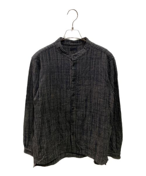 MITTAN（ミッタン）MITTAN (ミッタン) バンドカラーシャツ ブラック サイズ:3の古着・服飾アイテム