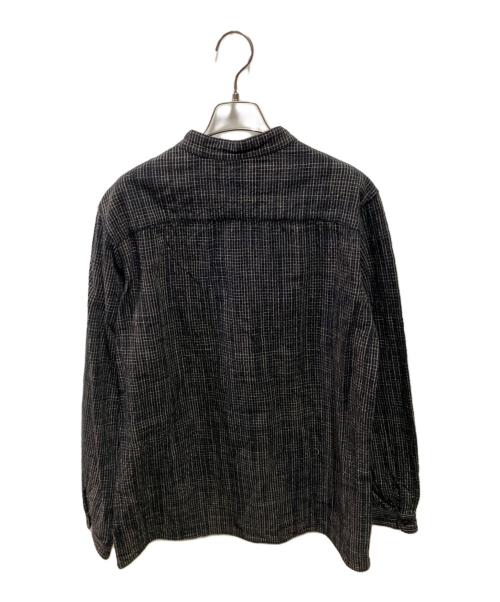 MITTAN（ミッタン）MITTAN (ミッタン) バンドカラーシャツ ブラック サイズ:3の古着・服飾アイテム