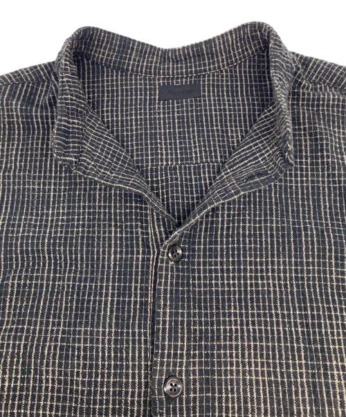 MITTAN（ミッタン）MITTAN (ミッタン) バンドカラーシャツ ブラック サイズ:3の古着・服飾アイテム