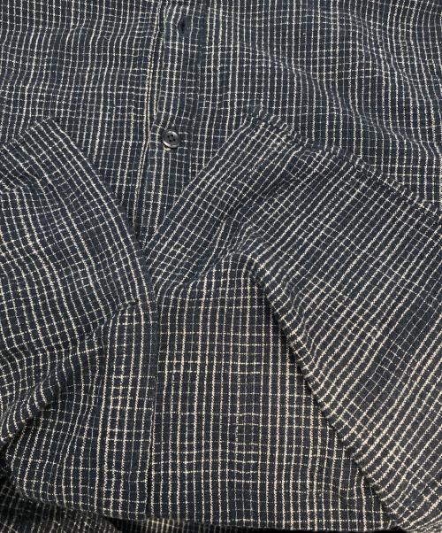 MITTAN（ミッタン）MITTAN (ミッタン) バンドカラーシャツ ブラック サイズ:3の古着・服飾アイテム