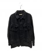 SLOW&COスロウアンドコー）の古着「リネンジャケット」｜ブラック