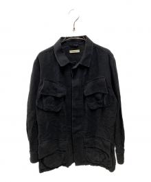 SLOW&CO（スロウアンドコー）の古着「リネンジャケット」｜ブラック