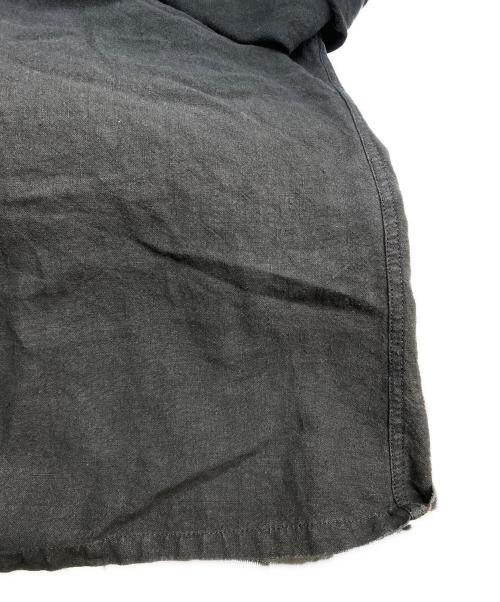 SLOW&CO（スロウアンドコー）SLOW&CO (スロウアンドコー) リネンジャケット ブラック サイズ:Ｍの古着・服飾アイテム