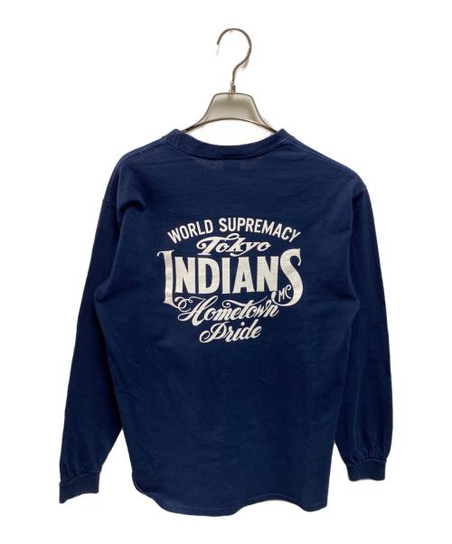 Tokyo Indians（トウキョウインディアンズ）Tokyo Indians (トウキョウインディアンズ) Tシャツ ネイビー サイズ:Ｍの古着・服飾アイテム