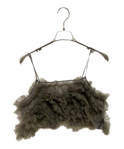 HeRIN.CYE（ヘリンドットサイ）HeRIN.CYE (ヘリンドットサイ) Many frill bustier グレー サイズ:ＦＲＥＥの古着・服飾アイテム