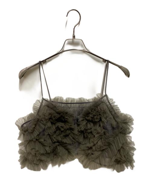 HeRIN.CYE（ヘリンドットサイ）HeRIN.CYE (ヘリンドットサイ) Many frill bustier グレー サイズ:ＦＲＥＥの古着・服飾アイテム
