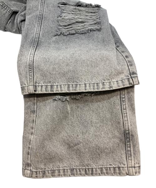 THE TOE（ザ・トゥー）THE TOE (ザ・トゥー) LEXINGTON DOUBLE BELT DENIM PANTS ブラック サイズ:Ｓ 未使用品の古着・服飾アイテム