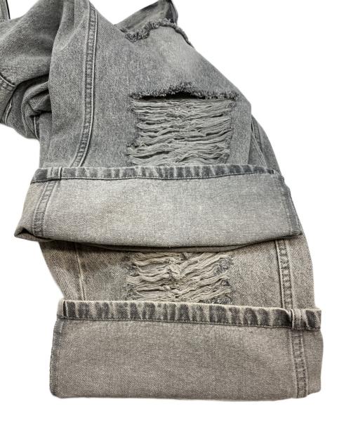 THE TOE（ザ・トゥー）THE TOE (ザ・トゥー) LEXINGTON DOUBLE BELT DENIM PANTS ブラック サイズ:Ｓ 未使用品の古着・服飾アイテム