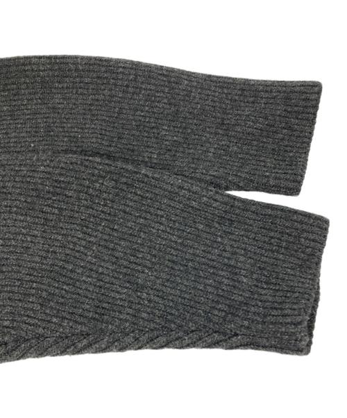 H BEAUTY&YOUTH（エイチ ビューティー&ユース）H BEAUTY&YOUTH (エイチ ビューティー&ユース) CURVY CARDIGAN グレー サイズ:FREEの古着・服飾アイテム