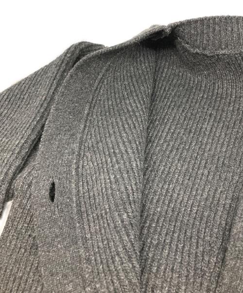 H BEAUTY&YOUTH（エイチ ビューティー&ユース）H BEAUTY&YOUTH (エイチ ビューティー&ユース) CURVY CARDIGAN グレー サイズ:FREEの古着・服飾アイテム