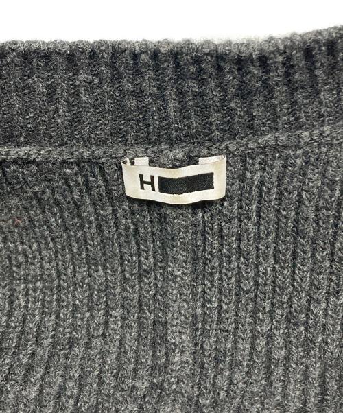 H BEAUTY&YOUTH（エイチ ビューティー&ユース）H BEAUTY&YOUTH (エイチ ビューティー&ユース) CURVY CARDIGAN グレー サイズ:FREEの古着・服飾アイテム