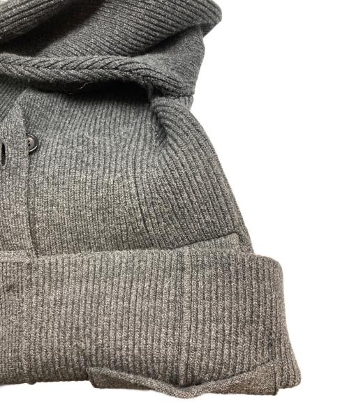 H BEAUTY&YOUTH（エイチ ビューティー&ユース）H BEAUTY&YOUTH (エイチ ビューティー&ユース) CURVY CARDIGAN グレー サイズ:FREEの古着・服飾アイテム