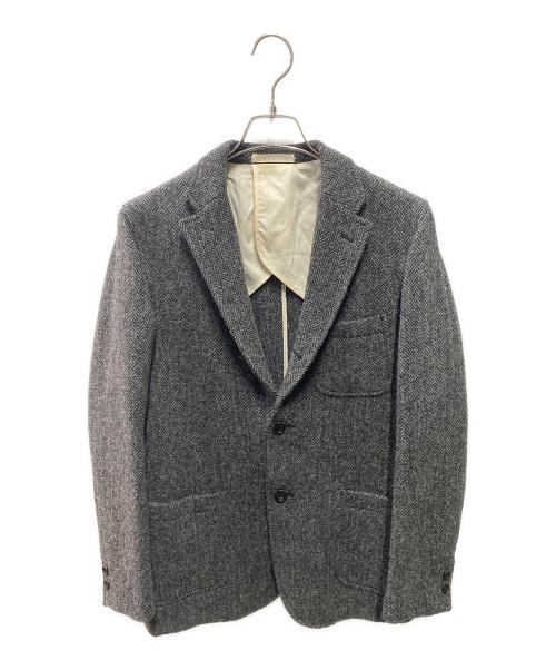 BEAMS PLUS（ビームスプラス）BEAMS PLUS (ビームスプラス) Harris Tweed (ハリスツイード) 3B Jacket ブラック サイズ:Lの古着・服飾アイテム