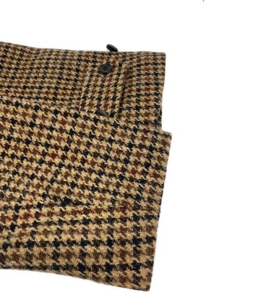 BEAMS PLUS（ビームスプラス）BEAMS PLUS (ビームスプラス) Harris Tweed (ハリスツイード) Bal Collar Coat ブラウン サイズ:Lの古着・服飾アイテム