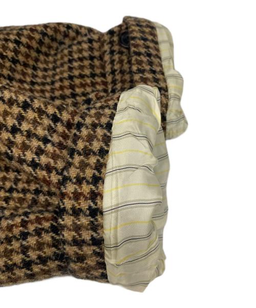 BEAMS PLUS（ビームスプラス）BEAMS PLUS (ビームスプラス) Harris Tweed (ハリスツイード) Bal Collar Coat ブラウン サイズ:Lの古着・服飾アイテム
