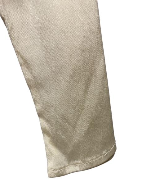 GUCCI（グッチ）GUCCI (グッチ) シルク混フリルブラウス ベージュ サイズ:40の古着・服飾アイテム