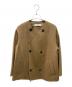 GALERIE VIE（ギャルリーヴィー）の古着「ウールダブルフェイス ショートノーカラーコート」｜ベージュ