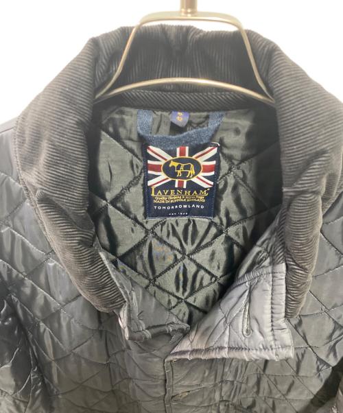 LAVENHAM（ラベンハム）LAVENHAM (ラベンハム) TOMORROW LAND (トゥモローランド) キルティングコート ブラック サイズ:ＸＬの古着・服飾アイテム