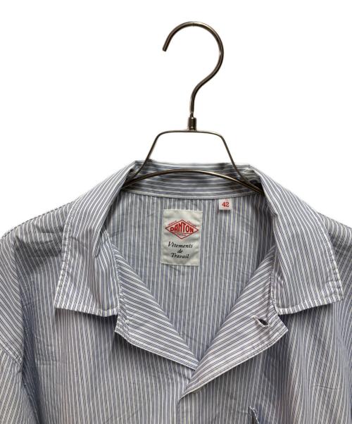 DANTON（ダントン）DANTON (ダントン) T/Cポプリン カバーオールシャツ ブルー サイズ:42の古着・服飾アイテム