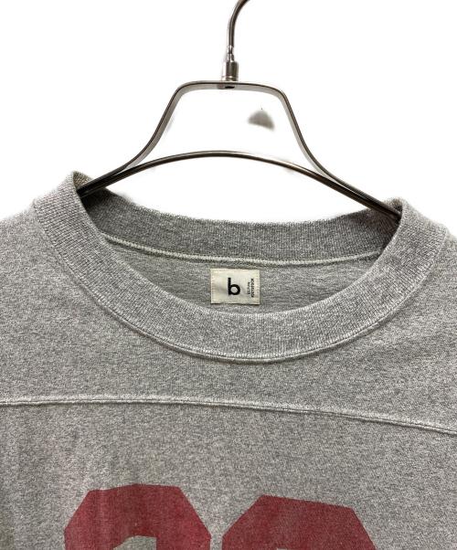 blurhms ROOTSTOCK（ブラームスルーツストック）blurhms ROOTSTOCK (ブラームスルーツストック) JOURNAL STANDARD (ジャーナルスタンダード) CottonRayon 88/12 Football Tシャツ グレーの古着・服飾アイテム