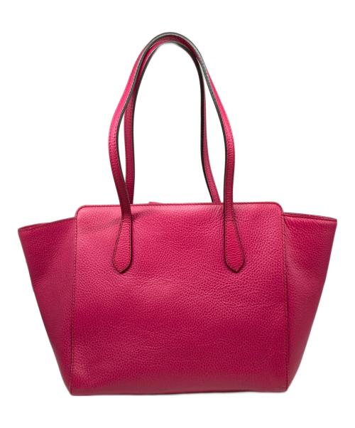 GUCCI（グッチ）GUCCI (グッチ) スウィングトートバッグ ショッキングピンクの古着・服飾アイテム