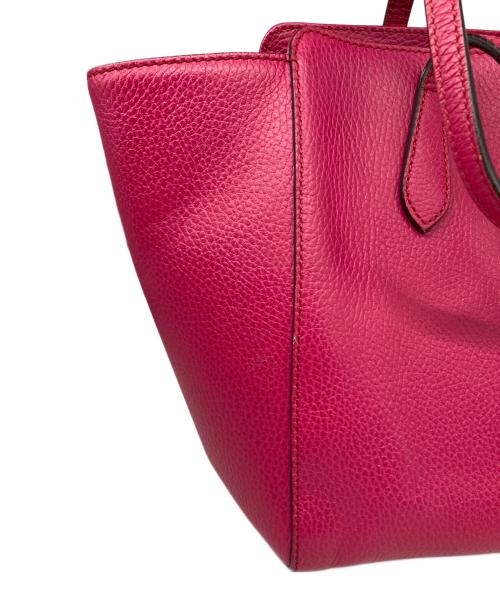 GUCCI（グッチ）GUCCI (グッチ) スウィングトートバッグ ショッキングピンクの古着・服飾アイテム