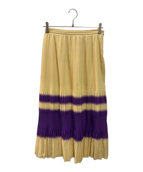 DRIES VAN NOTEN（ドリスヴァンノッテン）DRIES VAN NOTEN (ドリスヴァンノッテン) 19SS プリーツスカート イエロー サイズ:Ｍの古着・服飾アイテム