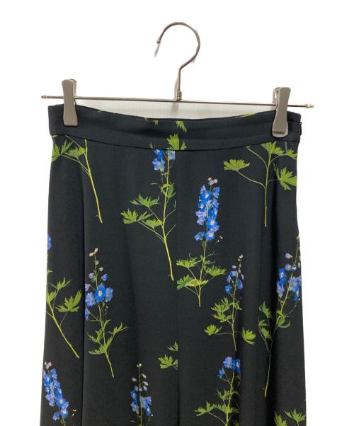DRIES VAN NOTEN（ドリスヴァンノッテン）DRIES VAN NOTEN (ドリスヴァンノッテン) フラワープリントスカート ブラック サイズ:34の古着・服飾アイテム