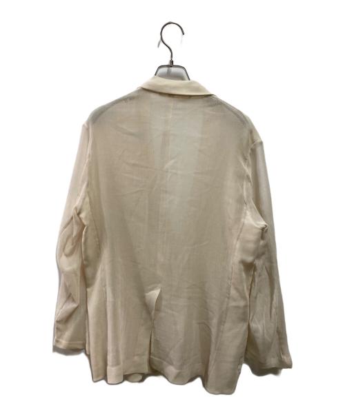 AURALEE（オーラリー）AURALEE (オーラリー) 24SS WOOL RECYCLE POLYESTER LENO SHEER JACKET ベージュの古着・服飾アイテム