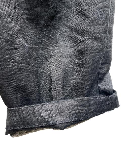 FUMIKA UCHIDA（フミカウチダ）FUMIKA UCHIDA (フミカウチダ) DOUBLE WAIST REVERSIBLE SLACKS ブラック サイズ:36の古着・服飾アイテム