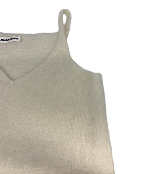 JIL SANDER（ジルサンダー）JIL SANDER (ジルサンダー) ニットキャミソールワンピース アイボリー サイズ:34の古着・服飾アイテム