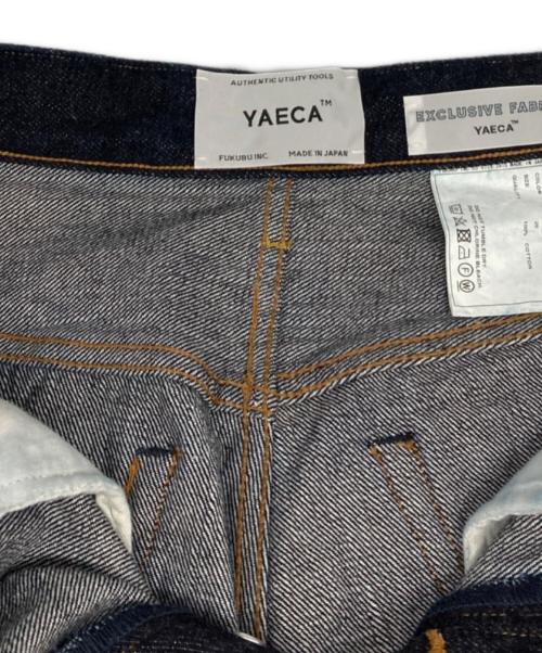 YAECA（ヤエカ）YAECA (ヤエカ) ワイドテーパードデニムパンツ インディゴ サイズ:28の古着・服飾アイテム