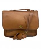 COACHコーチ）の古着「ターンロック2WAYバッグ」｜ブラウン