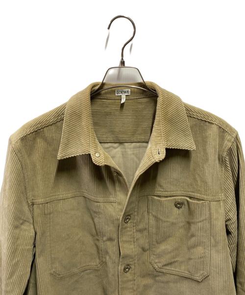 LOEWE（ロエベ）LOEWE (ロエベ) コーデュロイシャツ ブラウン サイズ:39の古着・服飾アイテム