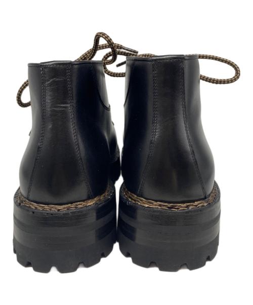 F.LLI Giacometti（フラテッリ ジャコメッティ）F.LLI Giacometti (フラテッリ ジャコメッティ) アニローカーフパイピングブーツ Marmolada  ブラック サイズ:40の古着・服飾アイテム