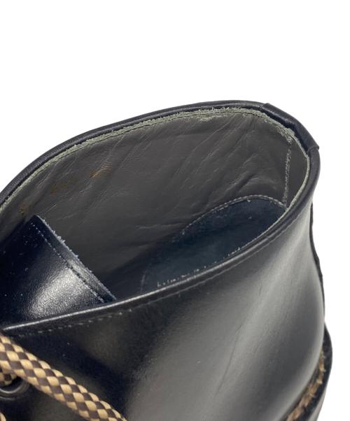 F.LLI Giacometti（フラテッリ ジャコメッティ）F.LLI Giacometti (フラテッリ ジャコメッティ) アニローカーフパイピングブーツ Marmolada  ブラック サイズ:40の古着・服飾アイテム