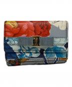 Salvatore Ferragamoサルヴァトーレ フェラガモ）の古着「コンパクトウォレット」｜スカイブルー