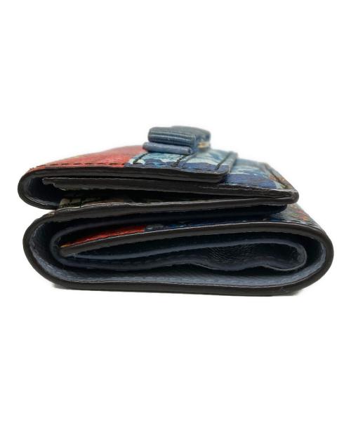 Salvatore Ferragamo（サルヴァトーレ フェラガモ）Salvatore Ferragamo (サルヴァトーレ フェラガモ) コンパクトウォレット スカイブルーの古着・服飾アイテム