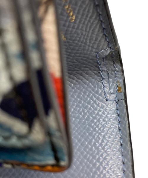 Salvatore Ferragamo（サルヴァトーレ フェラガモ）Salvatore Ferragamo (サルヴァトーレ フェラガモ) コンパクトウォレット スカイブルーの古着・服飾アイテム